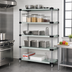 Thumbnail image #2 for Quantum 5-Shelf Solid Stainless Steel Shelving Starter Kit, 60