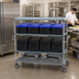 Thumbnail image #2 for MetroMax Q 4-Tier Mobile Polymer Shelving Cart, 72 x 24 Inches, 5-Inch Casters