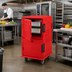Thumbnail image #3 for Cambro Ultra Camcart Heavy-Duty Double-Compartment Front-Loading Insulated Food Pan Carrier, Hot Red