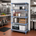 Thumbnail image #2 for Millenia 4-Shelf Stationary Starter Polymer Shelving Unit, 36W x 21D x 50H, 2,000 lb Capacity