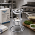 Thumbnail image #2 for Vollrath 3 oz Butter Melter Complete Set with Chrome-Plated Stand and Candle