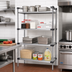 Thumbnail image #2 for Quantum 4-Shelf Solid Stainless Steel Shelving Starter Kit, 24 x 21 x 54 Inches