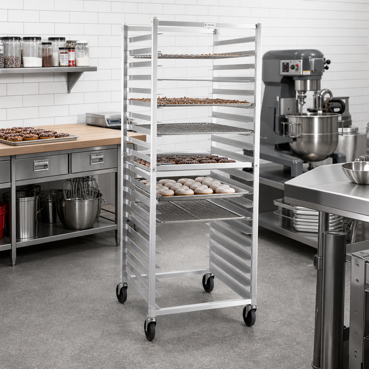 Product image #2 for New Age NS947KD Mobile Donut Screen Rack for 20 24 Inches x 24 Inches Screens