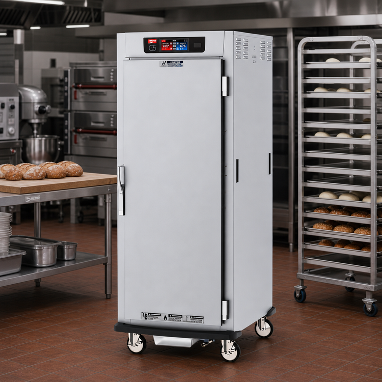 Product image #2 for Metro C5 9 Series Full-Height Pass-Thru Controlled Humidity Heated Holding and Proofing Cabinet with Solid Doors and Lip Load Slides