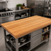 Thumbnail image #2 for John Boos Appalachian OKT6027-V Edge Grain Island Countertop, 60 x 27 x 1-1/2 Inch, Varnique Finish