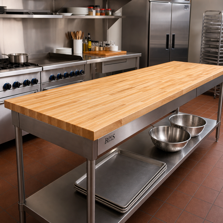 Product image #2 for John Boos Boos Block 72 x 27 Inch Kitchen Countertop, 1-1/2 Inch Thick, Northern Hard Rock Maple, Varnique Finish