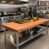 Thumbnail image #2 for John Boos Boos Block 72-Inch x 30-Inch American Cherry Edge Grain Kitchen Countertop, 2-1/4-Inch Thick, Penetrating Oil Finish