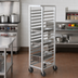 Thumbnail image #2 for Channel Manufacturing Standard Series Aluminum End-Load Steam Table Pan Rack for 12 x 20 Pans, 64 Inch High, 11-Pan Capacity