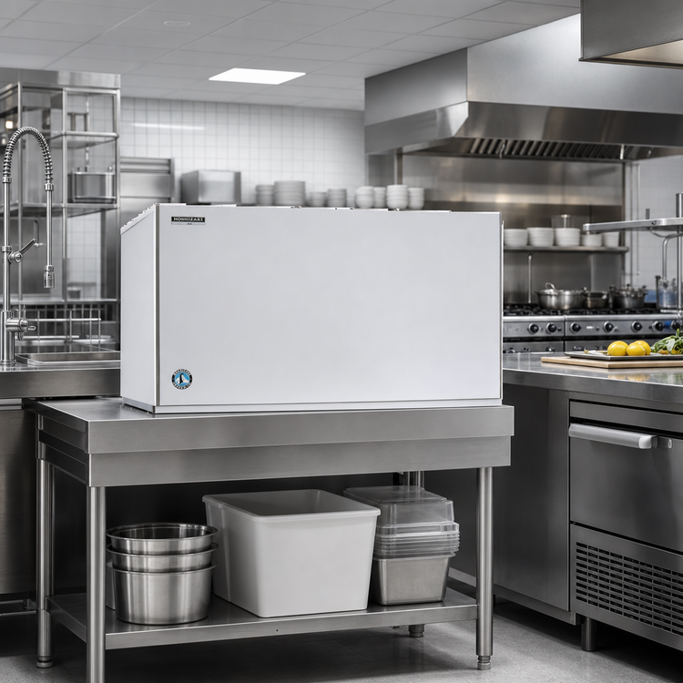 Product image #2 for Hoshizaki KM-1301SRJZ 48-Inch Stackable Remote Air-Cooled Crescent Cube Ice Maker