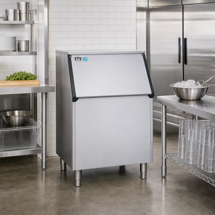 Product image #2 for 22-Inch Slope-Front Ice Storage Bin, 400 lb Capacity