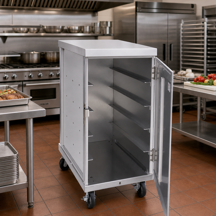 Product image #2 for Cres Cor Mobile Enclosed Tray Delivery Cabinet, Single Compartment, Non-Insulated, 20-Tray Capacity for 14 x 18-Inch Trays