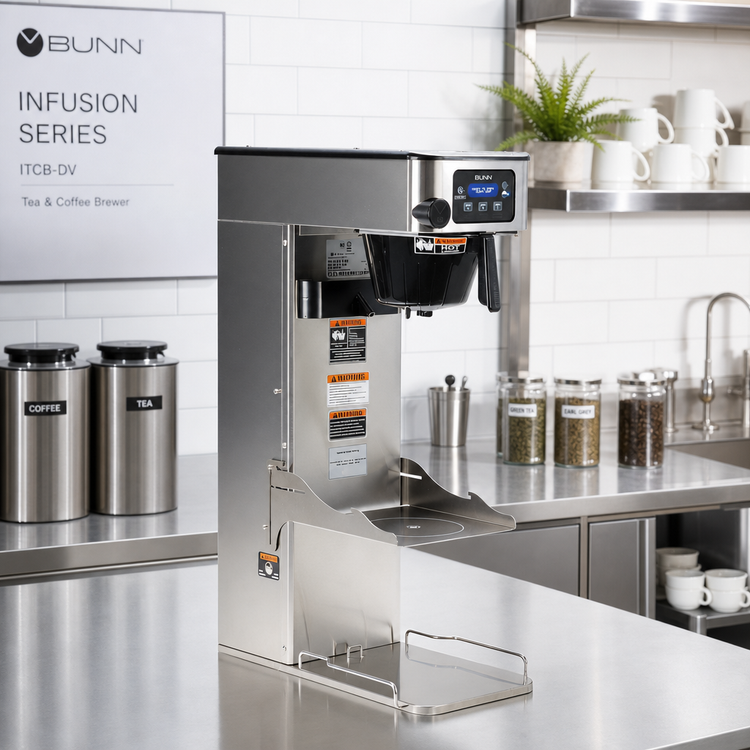 Product image #2 for BUNN ITCB-DV Infusion Series Single Automatic Fill Tea/Coffee Brewer with Tray