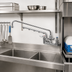 Thumbnail image #3 for UltraRinse 8-Inch Wall Mount Mixing Pre-Rinse Faucet with 18-Inch Swing Nozzle