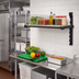 Thumbnail image #2 for Cambro Camshelving Elevation 18 x 30 Inch Wall-Mounted Add-On Shelf Kit, Vented, Brushed Graphite