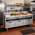 Thumbnail image #2 for La Rosa Refrigeration 66 Inch W x 30 Inch D Three-Section Refrigerated Equipment Stand with 4 Drawers