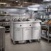 Thumbnail image #2 for Imperial 3-Battery Electric Floor Fryer, 50 Lb. Per Tank, Built-In Filter System and Dump Station