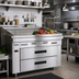 Thumbnail image #2 for Garland Arctic Fire 46-Inch Self-Contained Stainless Steel Refrigerator Base with 2 Self-Closing Drawers