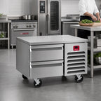 Thumbnail image #2 for Southbend (Middleby) Platinum 30032SB 32-Inch Low-Height Self-Contained Freezer Base with 2 Self-Closing Drawers, Stainless Steel