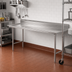 Thumbnail image #2 for Eagle Group Straight Clean Dishtable with 8-Inch Backsplash, 96 x 30 Inch, Right-to-Left Operation