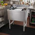 Thumbnail image #2 for Advance Tabco Special Value Series SLI-12-12-X 12-Inch Deep Cocktail Unit Bar Ice Bin with Bottle Racks