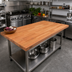 Thumbnail image #2 for Boos Block 60 Inch x 30 Inch Blended Edge Grain American Cherry Kitchen Countertop with Varnique Finish