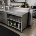 Thumbnail image #2 for Advance Tabco Prestige Supreme 48-Inch Stainless Steel Underbar Drainboard Cabinet with Open Front and 7-Inch Backsplash