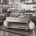 Thumbnail image #2 for KoolMore 72-Inch 10-Burner Commercial Outdoor Propane Gas Grill with 36-Inch Roll Dome Cover and 36-Inch Griddle