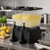 Thumbnail image #3 for Trimline Premium 6-Gallon Rectangular Double-Bowl Drink Dispenser, Clear Polycarbonate with Black Base
