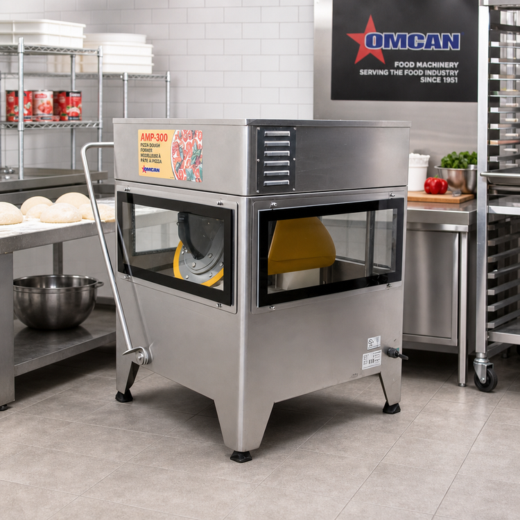 Product image #2 for Omcan USA Electric Pizza Dough Former/Shaper/Stretcher, Up to 20-Inch Diameter