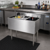 Thumbnail image #2 for CHOICE 36-Inch Stainless Steel Underbar Combo Ice Bin/Cocktail Unit with 10-Circuit Cold Plate and Right-Side Bottle Storage