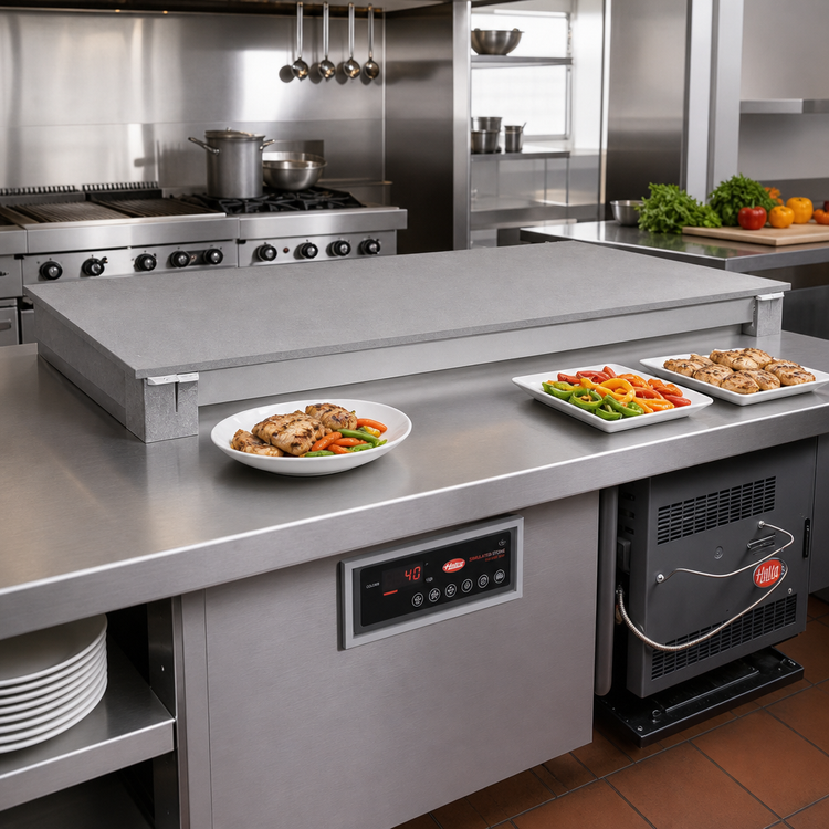 Product image #2 for Hatco 24-Inch Built-In Simulated Stone Hot/Cold Shelf with Electronic Controls and Remote Refrigeration