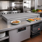 Thumbnail image #2 for Hatco HCSSBFR-24-F 24-Inch Built-In Flush-Top Simulated Stone Hot/Cold Shelf with Electronic Controls and Remote Refrigeration