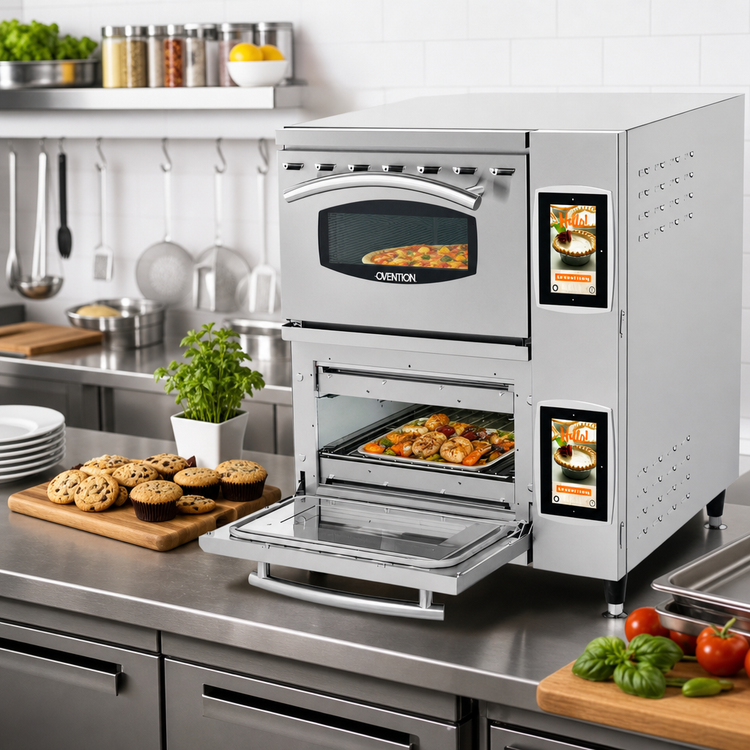 Product image #3 for Ovention Double MiLO 2-16 Double-Deck Ventless Countertop Oven