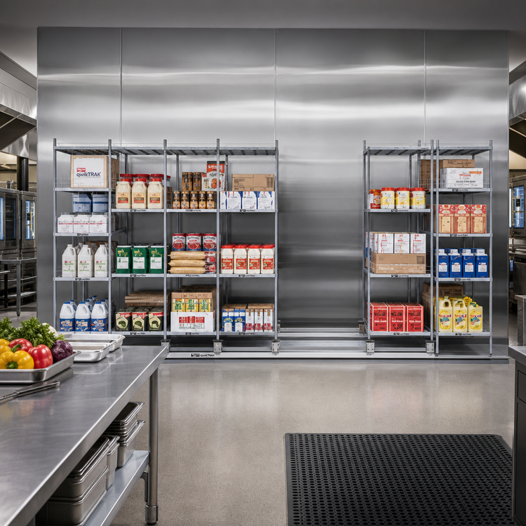 Product image #2 for Metro qwikTRAK HD 16 Ft Modular Shelving Track Set