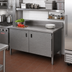 Thumbnail image #2 for John Boos Enclosed Base Work Table with Hinged Doors, 72