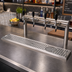 Thumbnail image #2 for Micro Matic 45-Inch x 5-Inch Surface-Mount Stainless Steel Drip Tray Trough with Integral Glass Rinser