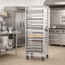 Thumbnail image #2 for New Age Mobile Full-Height Aluminum Bun Pan Rack with Open Sides, 38-Pan Capacity