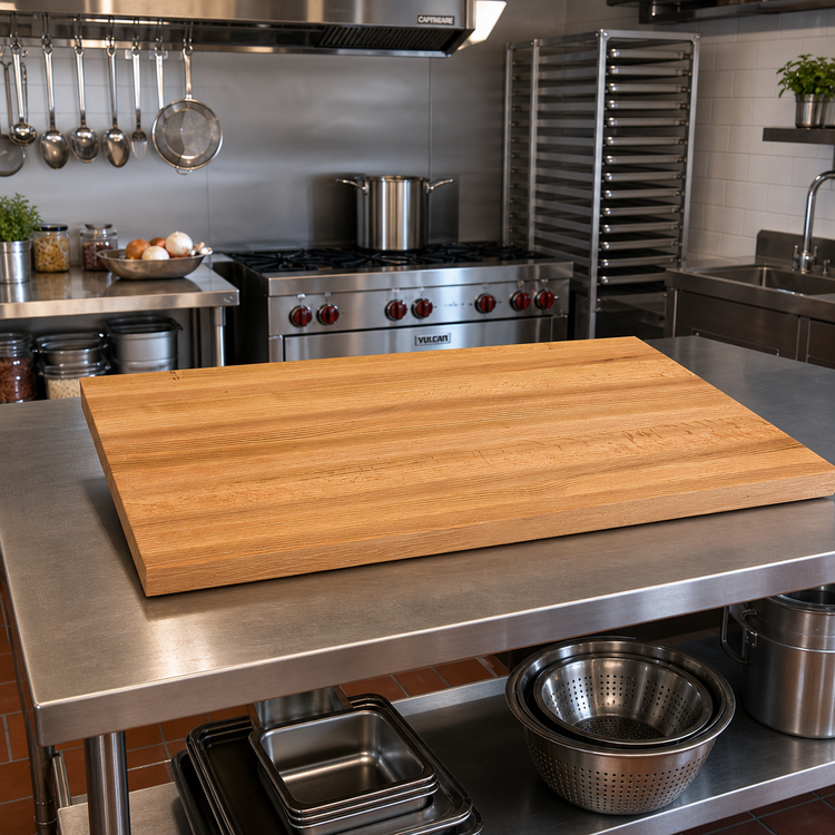Product image #2 for John Boos Appalachian Red Oak Edge Grain Island Countertop, 48 x 32 x 1-1/2 Inch, Penetrating Oil Finish
