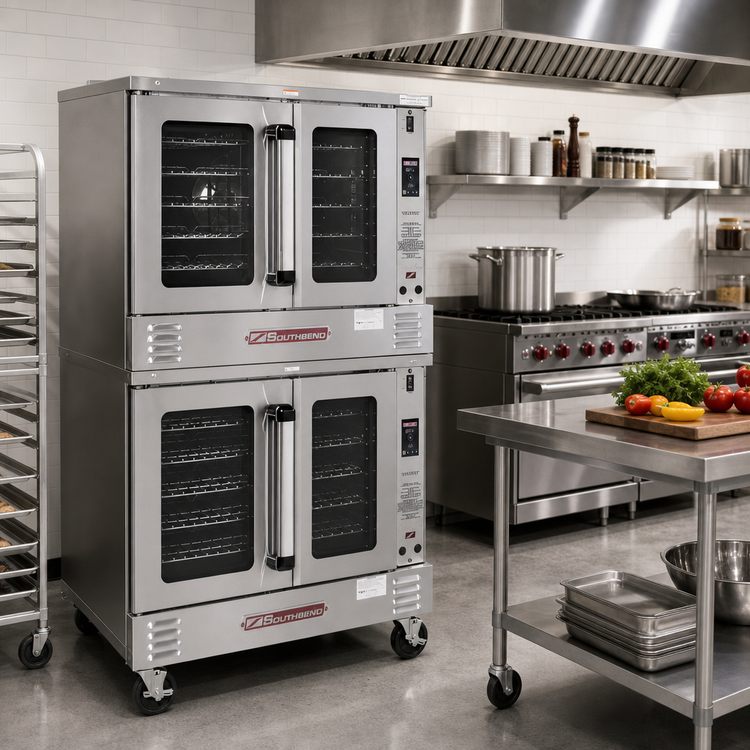Product image #2 for Southbend Platinum 2-Deck Electric Convection Oven, Standard Depth, Touch Controls, Independent Doors