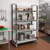 Thumbnail image #2 for Cambro Camshelving Elements XTRA Stationary Starter Unit, 24 x 60 x 72 Inches, 4-Tier, 3 Vented + 1 Solid Shelves