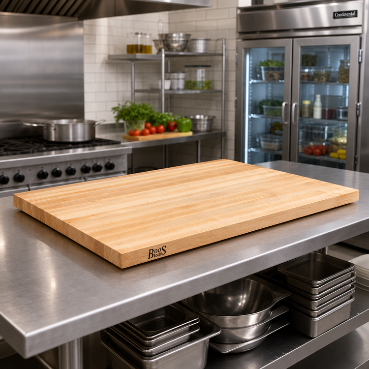 Product image #2 for John Boos Boos Block Kitchen Countertop, 36 x 32 x 1-1/2 Inches, Edge Grain Northern Hard Rock Maple, Oil Finish