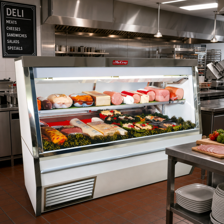 Product image #2 for Howard-McCray 34N Series 144-Inch Remote Double Duty Full-Service Deli Meat & Cheese Service Case with LED Lighting and Stainless Steel