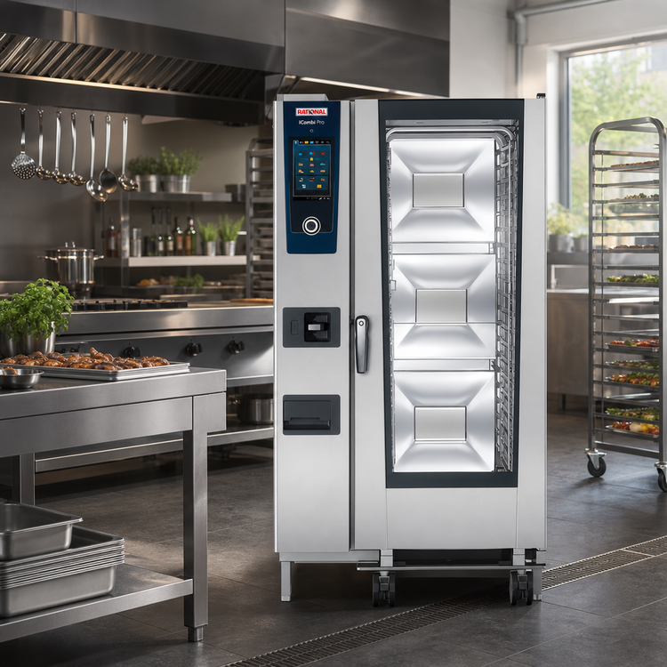 Product image #2 for RATIONAL iCombi Pro 20-Full Size Electric Floor Model Combi Oven, 480V 3-Phase