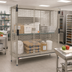 Thumbnail image #2 for MetroMax Taupe Epoxy Stationary Security Cage with Sliding Doors, 24 x 60 Shelf