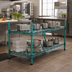 Thumbnail image #2 for QuadPlus 54 Inch x 18 Inch Louvered Polymer Shelf Mat with Wire Quad-Adjust Frame