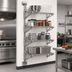 Thumbnail image #2 for Eagle Group Adjustable Post Wire Wall Mount Prepackaged Mid Unit for 14-Inch Shelves, 63-Inch Post, Chrome Finish