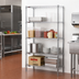 Thumbnail image #2 for Eagle Group 4-Tier Starter Wire Shelving Unit, 36 Inches W x 18 Inches D x 63 Inches H, Stainless Steel Finish