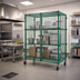 Thumbnail image #2 for EagleGard Mobile Wire Security Cage with Padlock-Ready Double Doors and Casters, 51-1/4 x 33-1/4 x 69 Inches