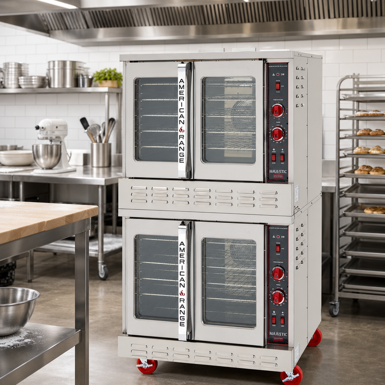 Product image #3 for American Range Majestic High-Efficiency Double-Deck Bakery Depth Gas Convection Oven