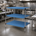 Thumbnail image #2 for QuadPlus Vented Blue Polymer Shelf Mat with Quad-Adjust Wire Frame, 48 x 24 Inches